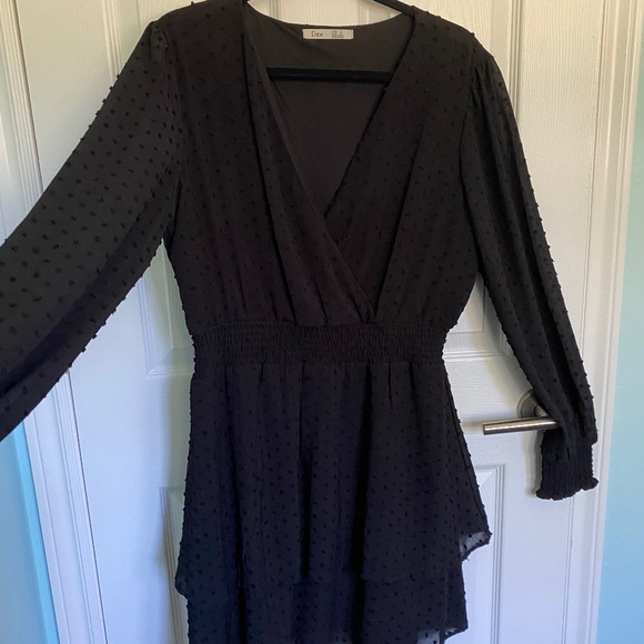 DEX long sleeve dress - Black - Picture 1 of 4
